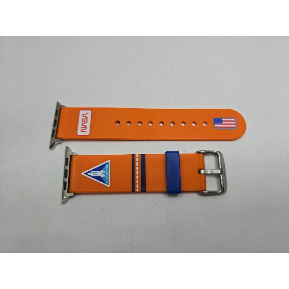 MobyFox NASA Flight Suit Apple Watch Band Orange 42 44 45mm Sport Silicone Strap